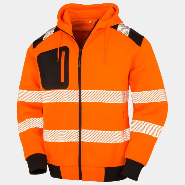 Result Genuine Recycled Safety Zip Hoodie Thumbnail