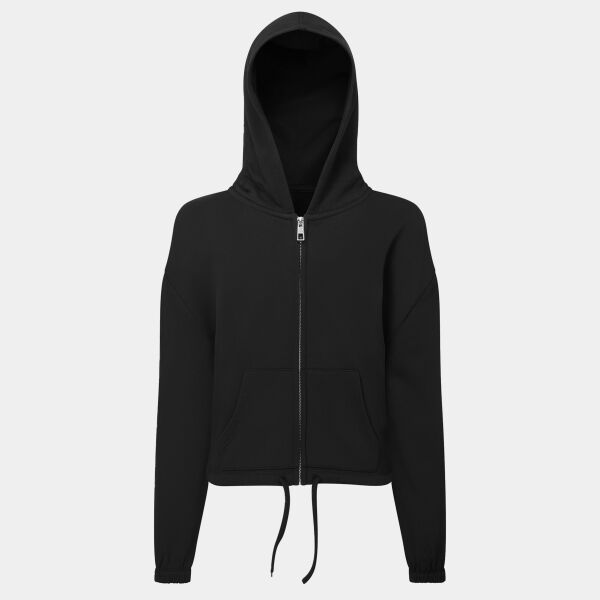 Kids TriDri® recycled cropped oversize full-zip hoodie Thumbnail