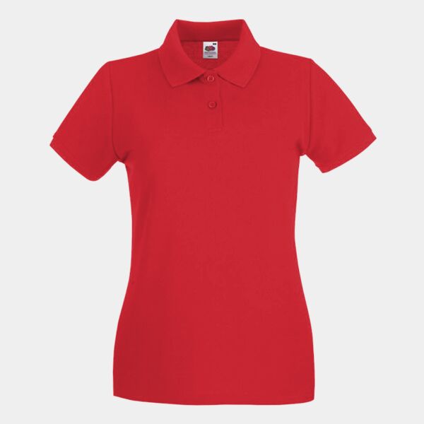 Fruit of the Loom Lady-Fit Premium Cotton Piqué Polo Shirt Thumbnail