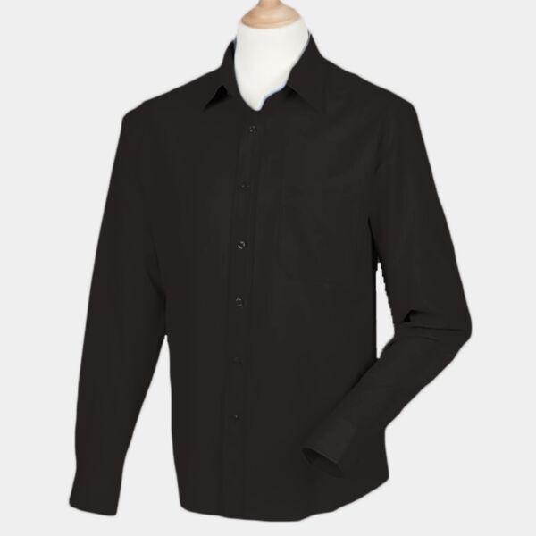 Henbury Long Sleeve Wicking Shirt Thumbnail